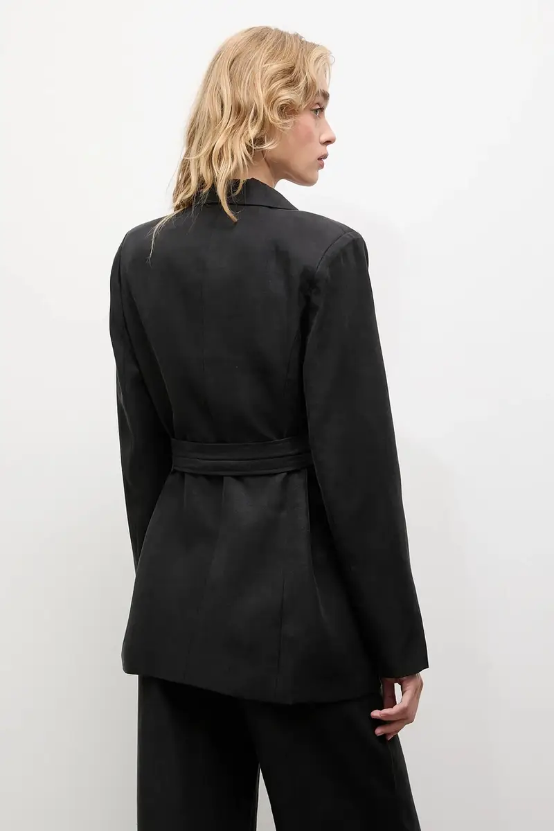 giacca colore nero miniatura 3