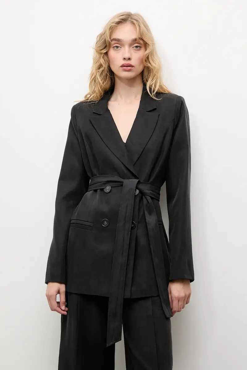 giacca colore nero miniatura 4