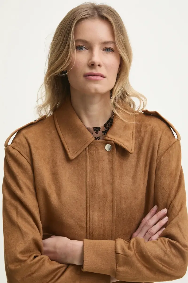 giacca donna colore marrone miniatura 4