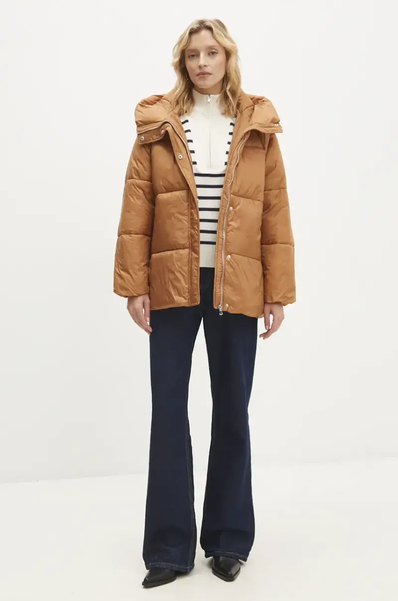 giacca donna colore marrone miniatura 2