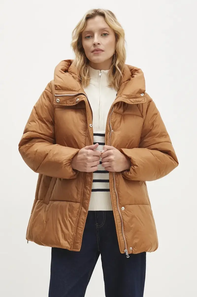 giacca donna colore marrone miniatura 5