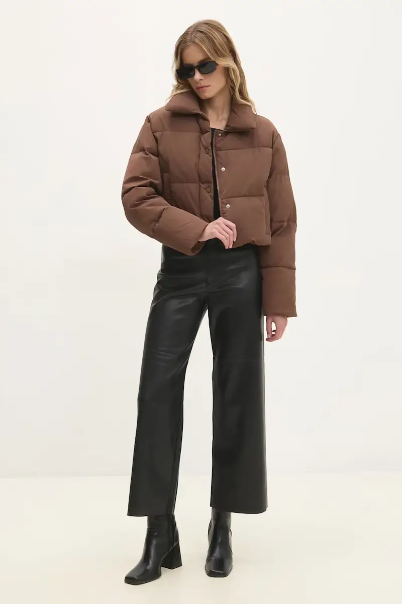 giacca donna colore marrone miniatura 2