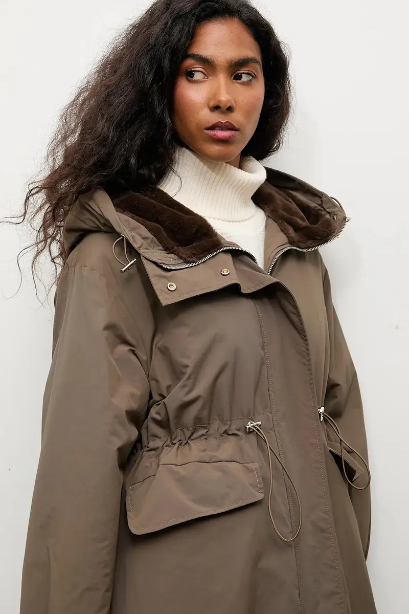 giacca parka colore verde miniatura 5