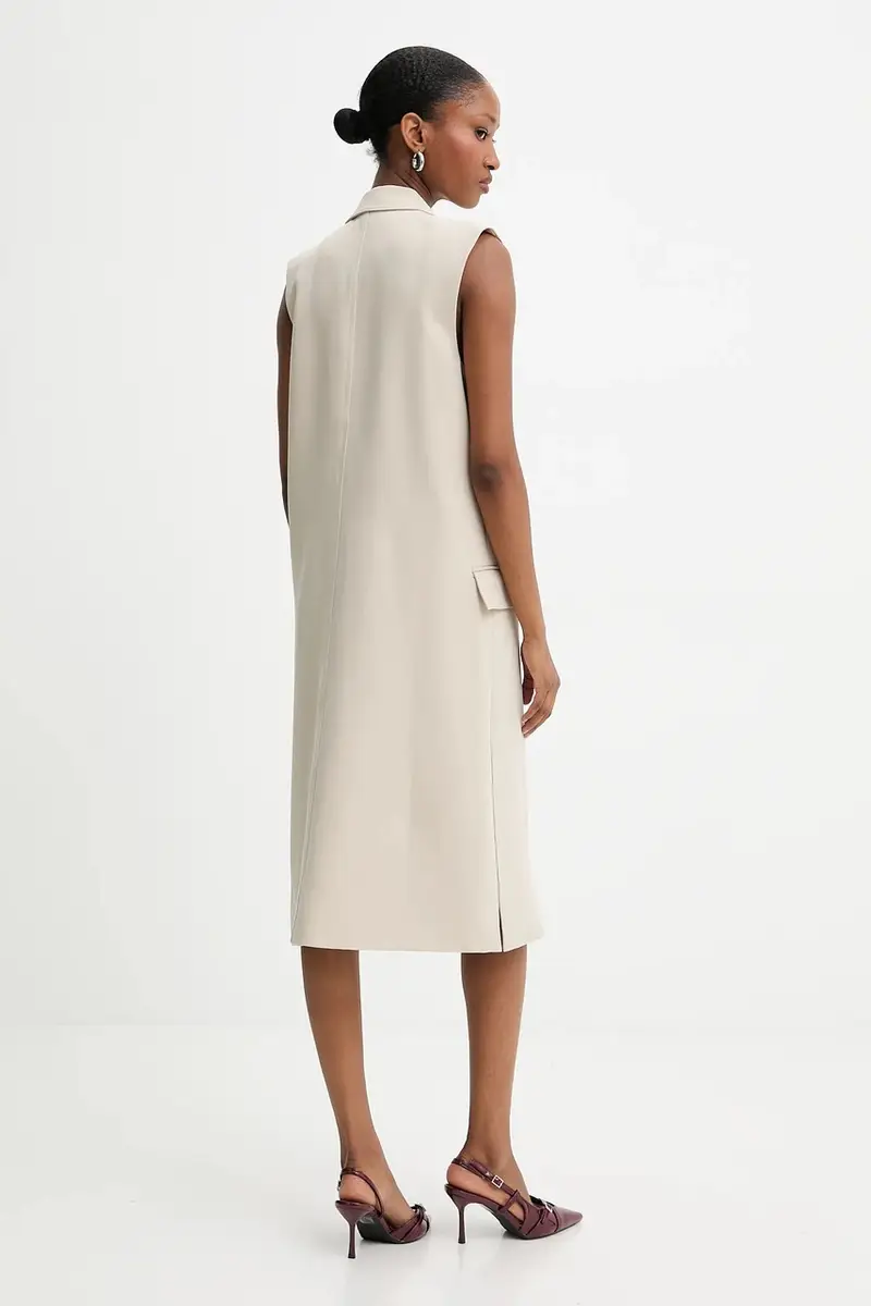 gilet colore beige miniatura 4