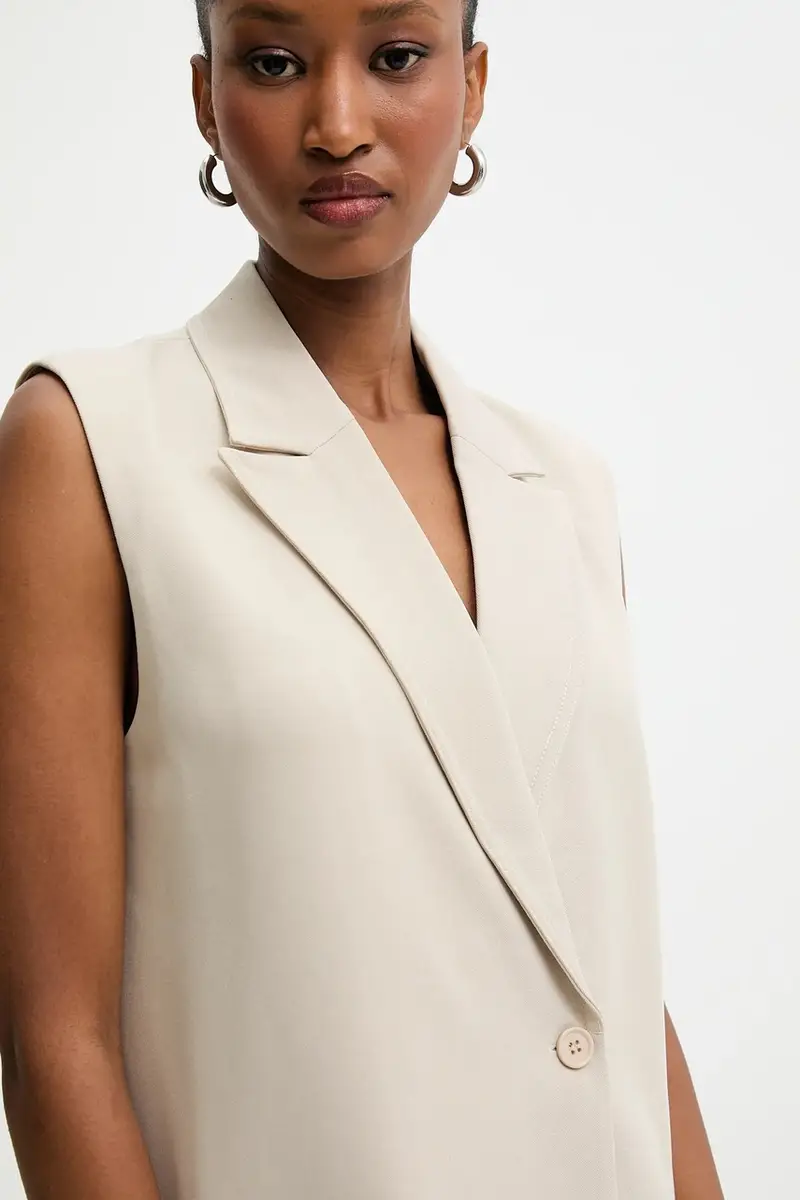 gilet colore beige miniatura 5