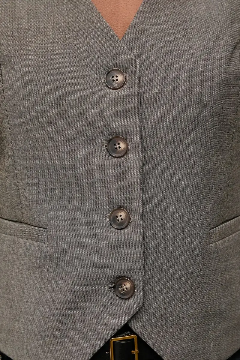 gilet colore grigio miniatura 5