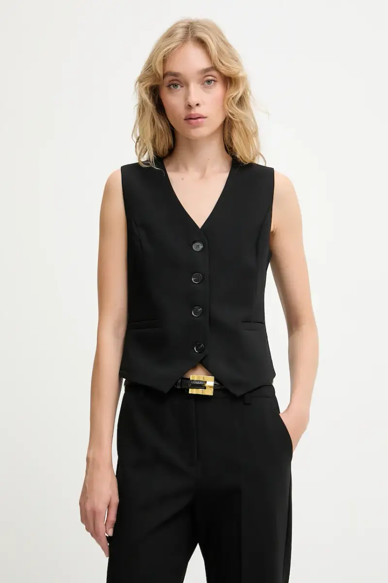 gilet colore nero miniatura 4