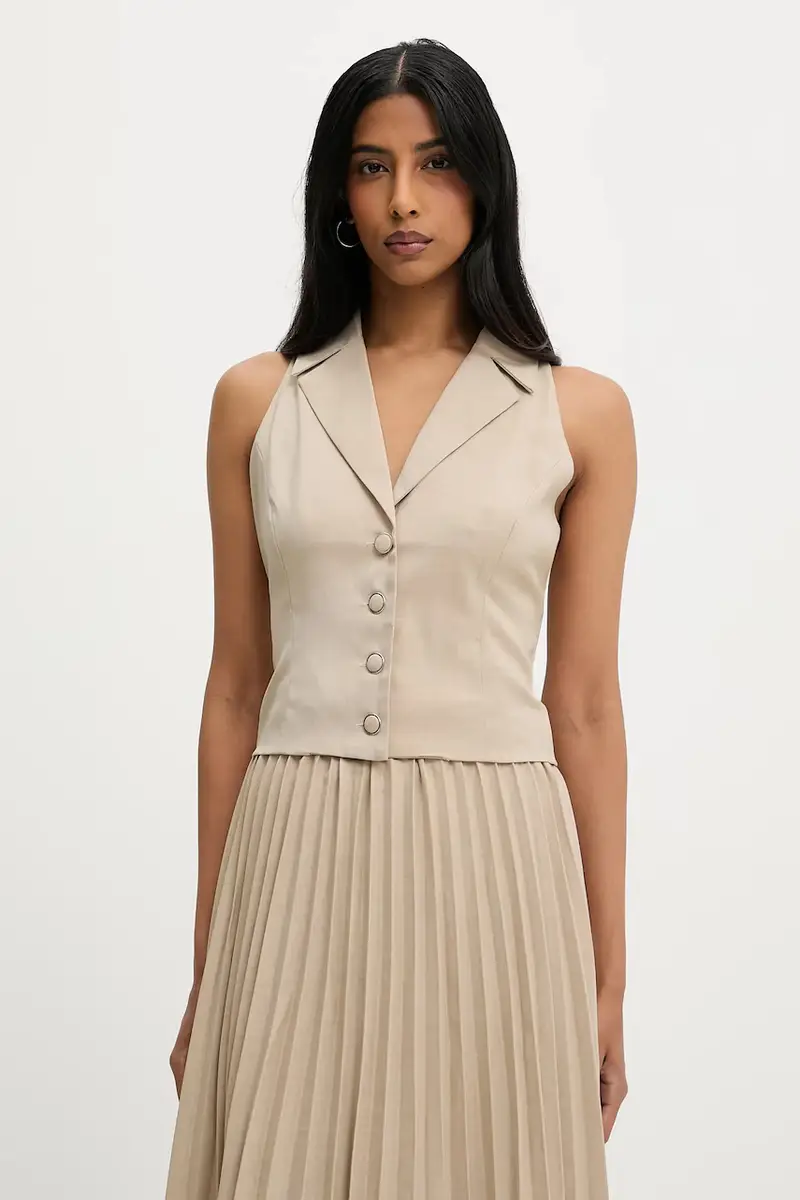 Answear.LAB Gilet Donna Beige 3575583 miniatura 2