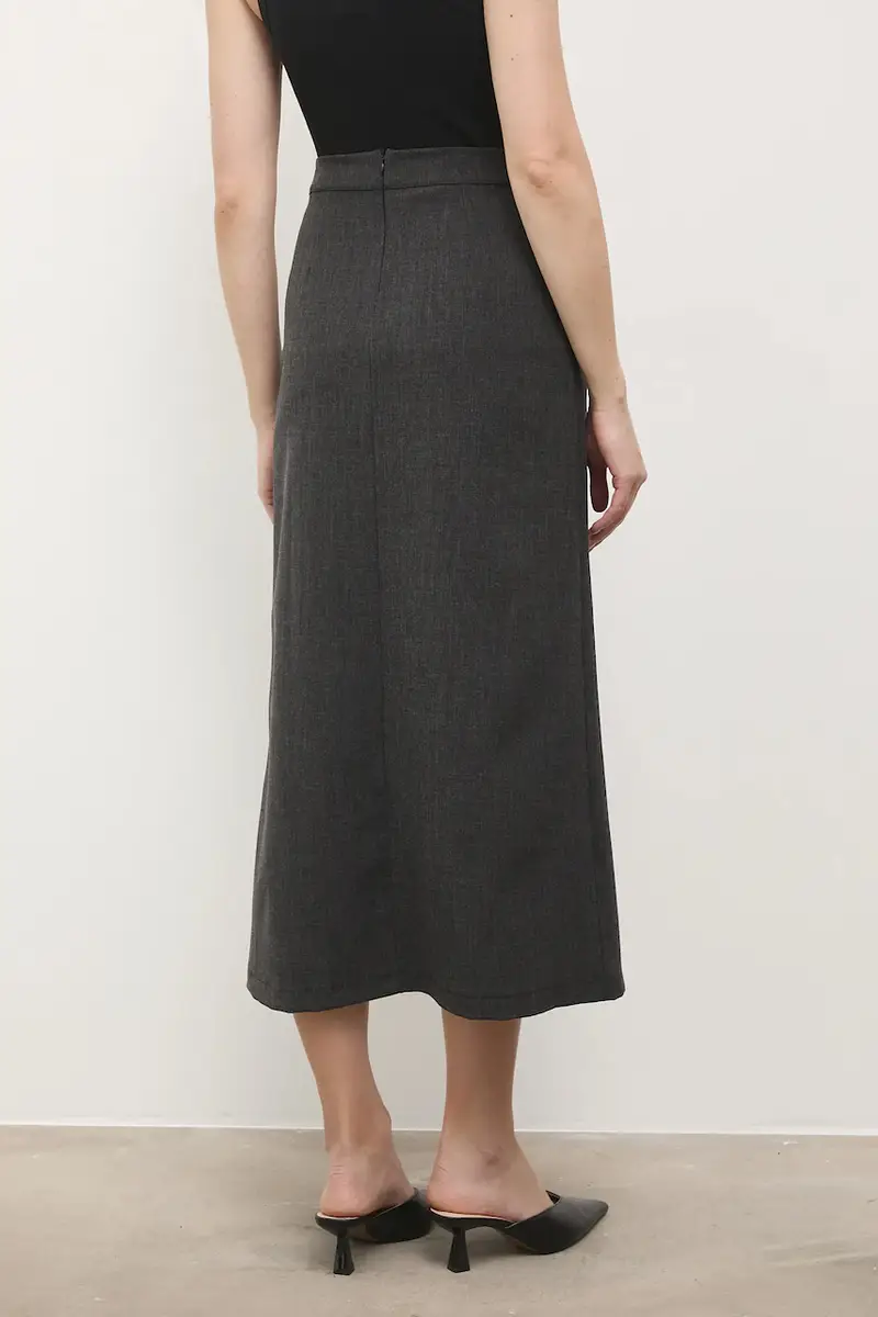 gonna colore grigio miniatura 3