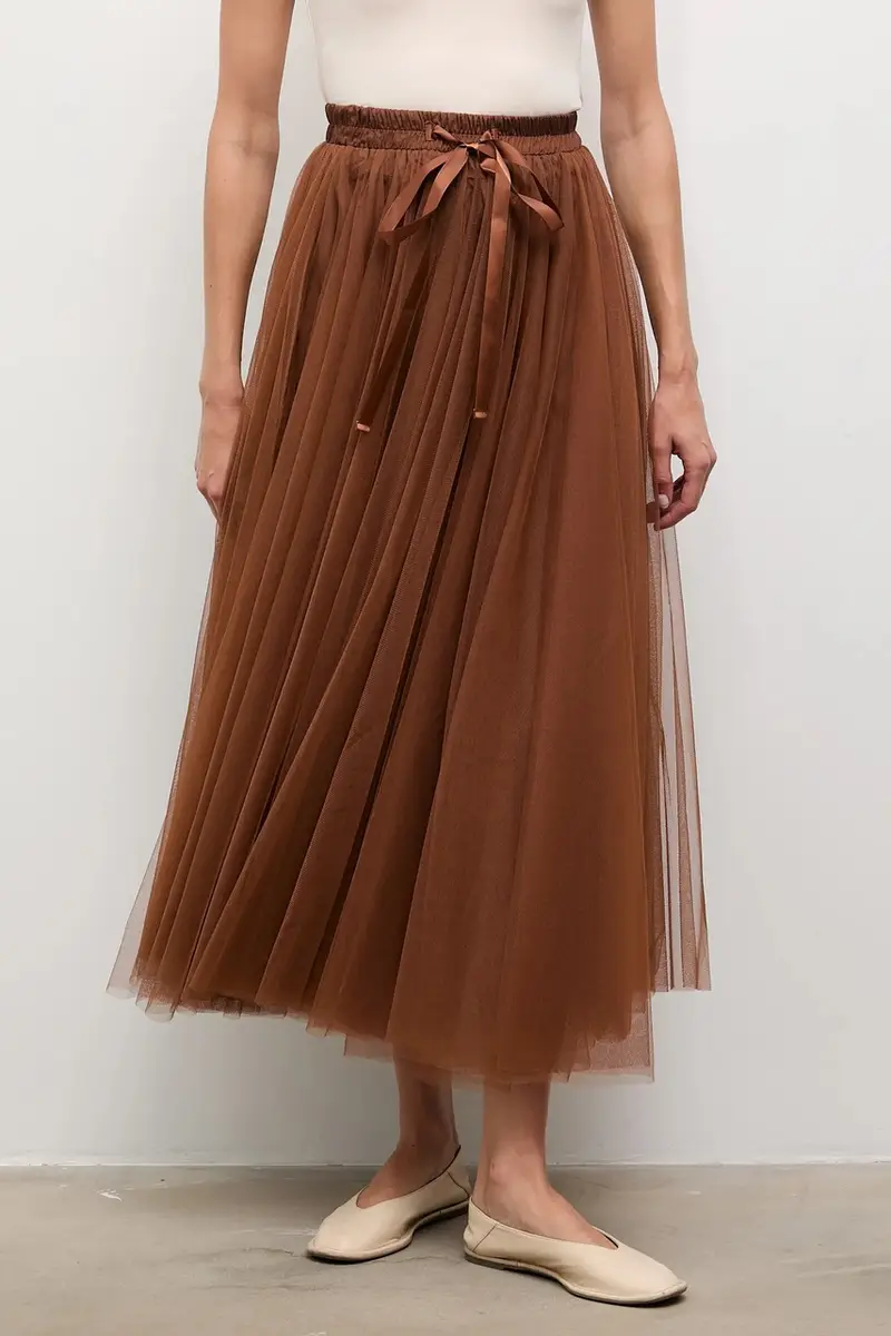 gonna colore marrone miniatura 4