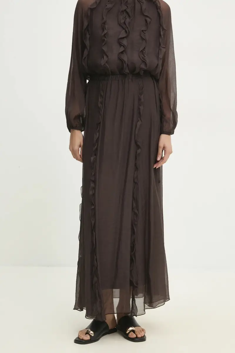 Answear Lab gonna colore marrone miniatura 4