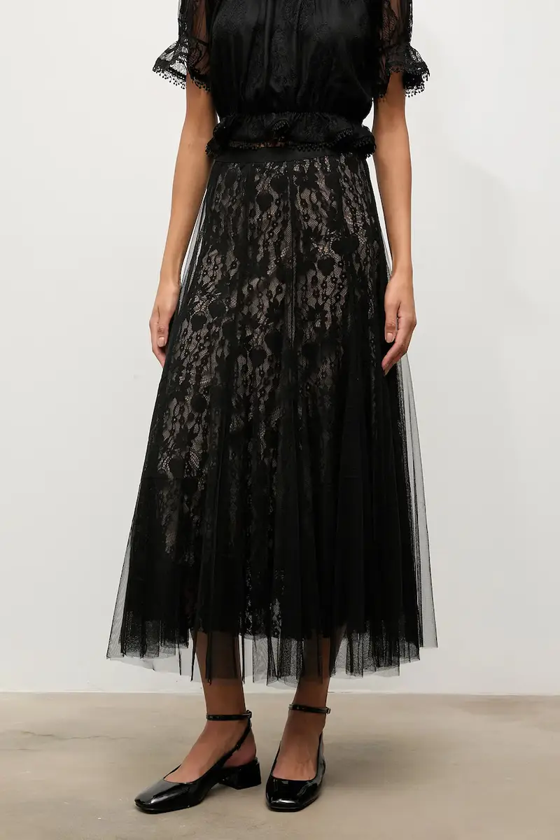 gonna colore nero miniatura 3