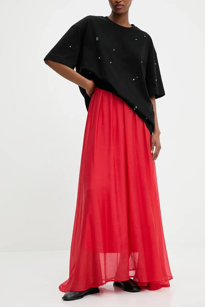 Answear Lab gonna colore rosa Rosso