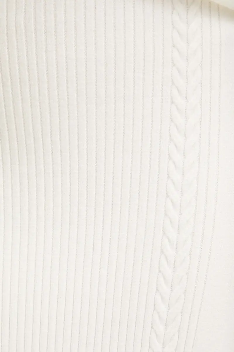 gonna in cashemire colore beige miniatura 5