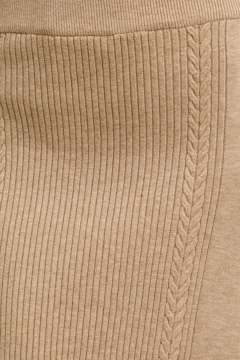 gonna in cashemire colore marrone miniatura 5