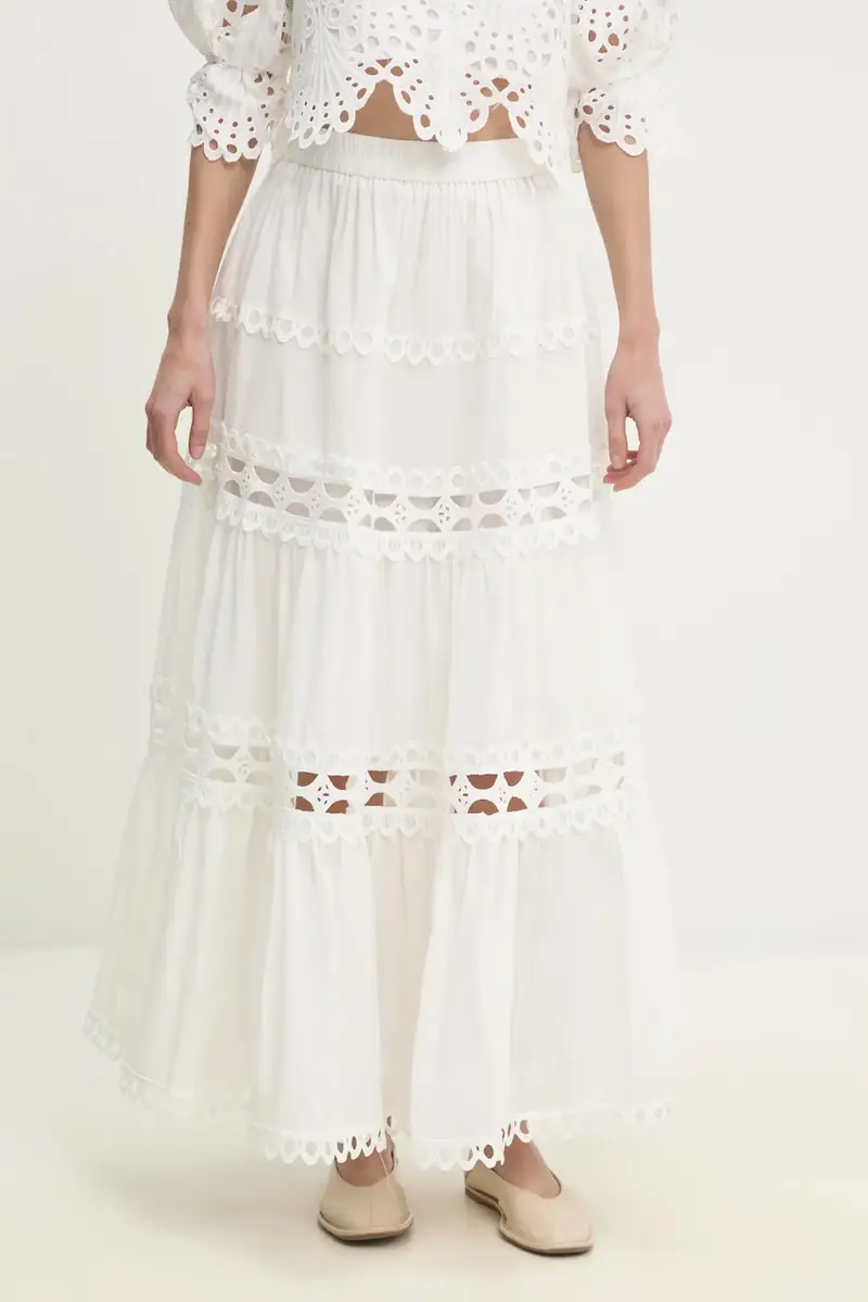 Answear Lab gonna in cotone colore bianco