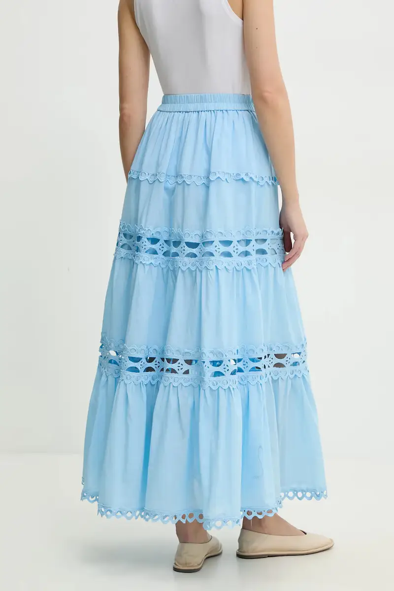 Answear Lab gonna in cotone colore blu miniatura 3