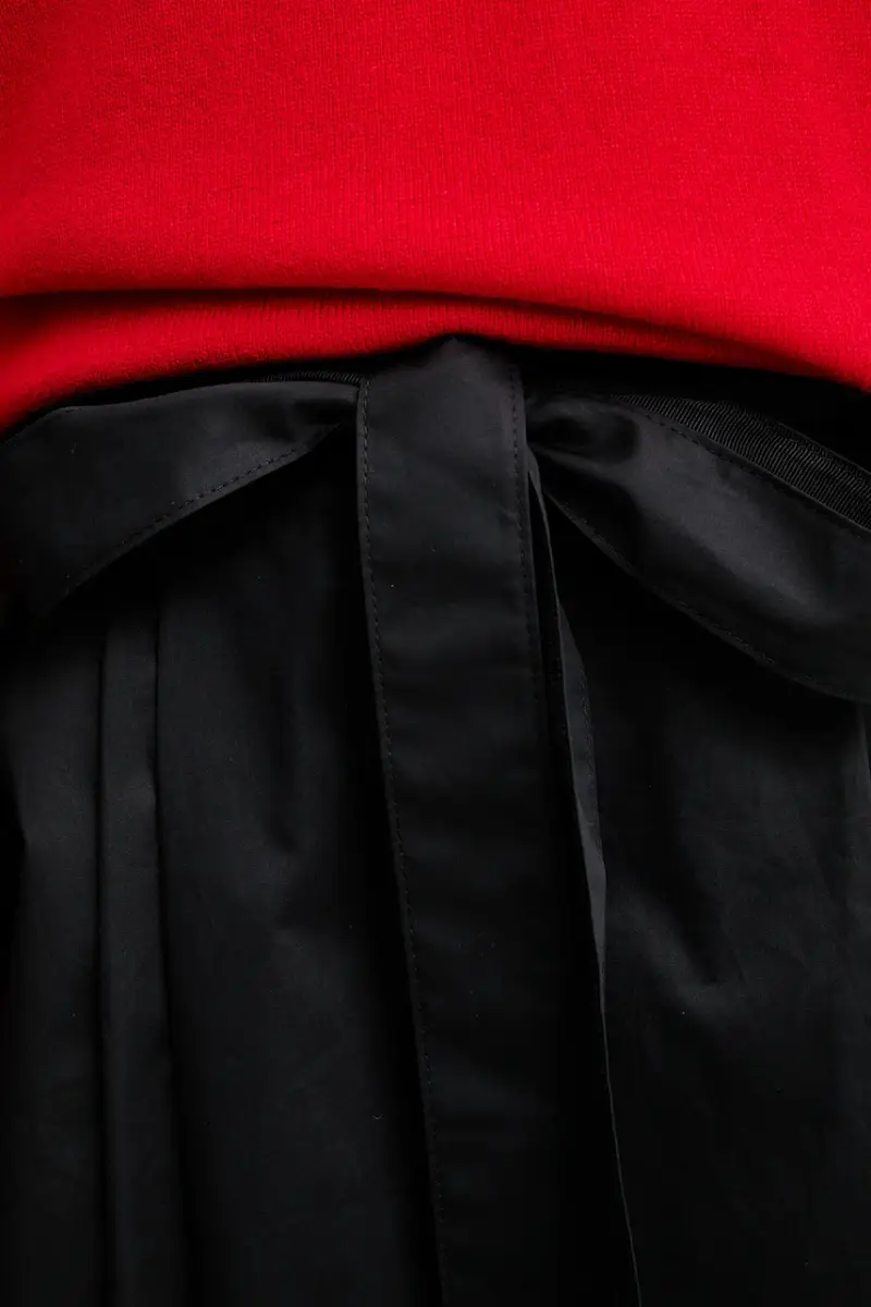 gonna in cotone colore nero miniatura 4