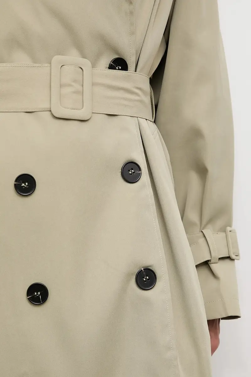 impermeabile di cotone colore turchese miniatura 5