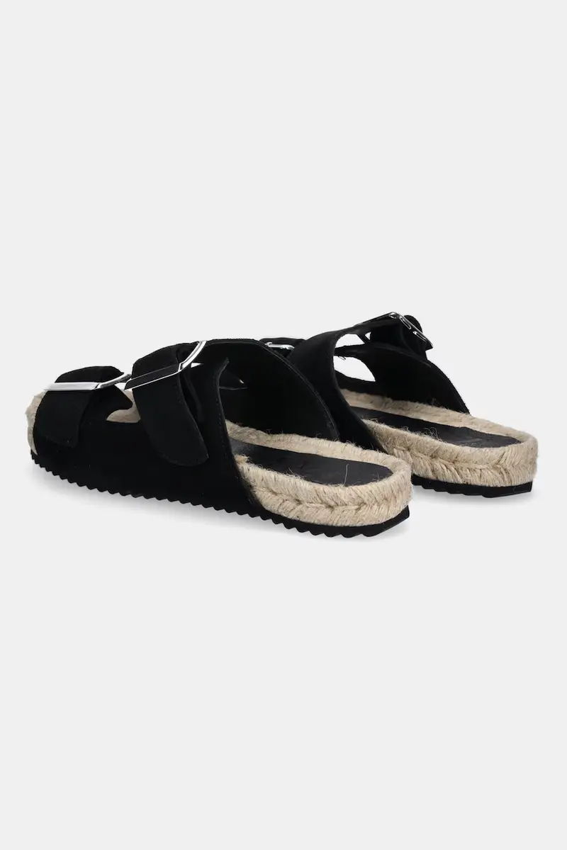 infradito in pelle colore nero miniatura 3