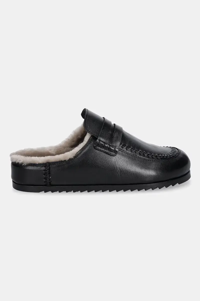 infradito in pelle donna colore nero miniatura 3