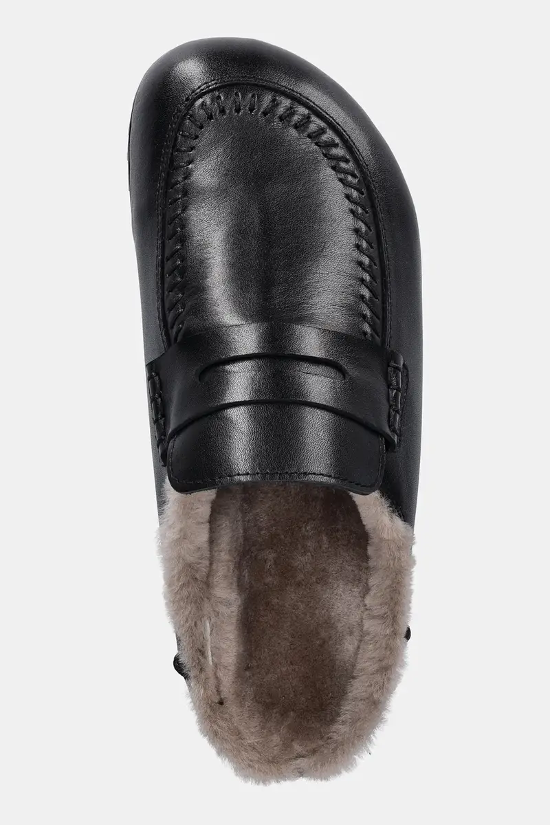 infradito in pelle donna colore nero miniatura 5