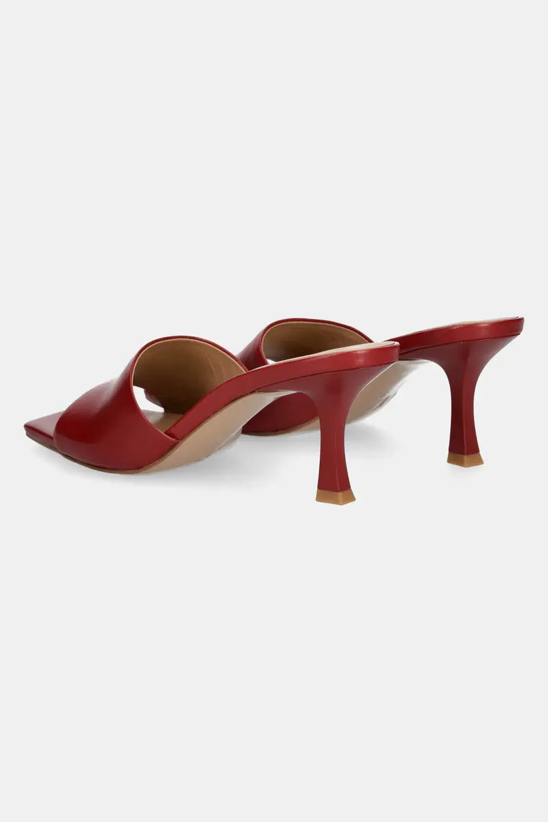 infradito in pelle donna colore rosso miniatura 3