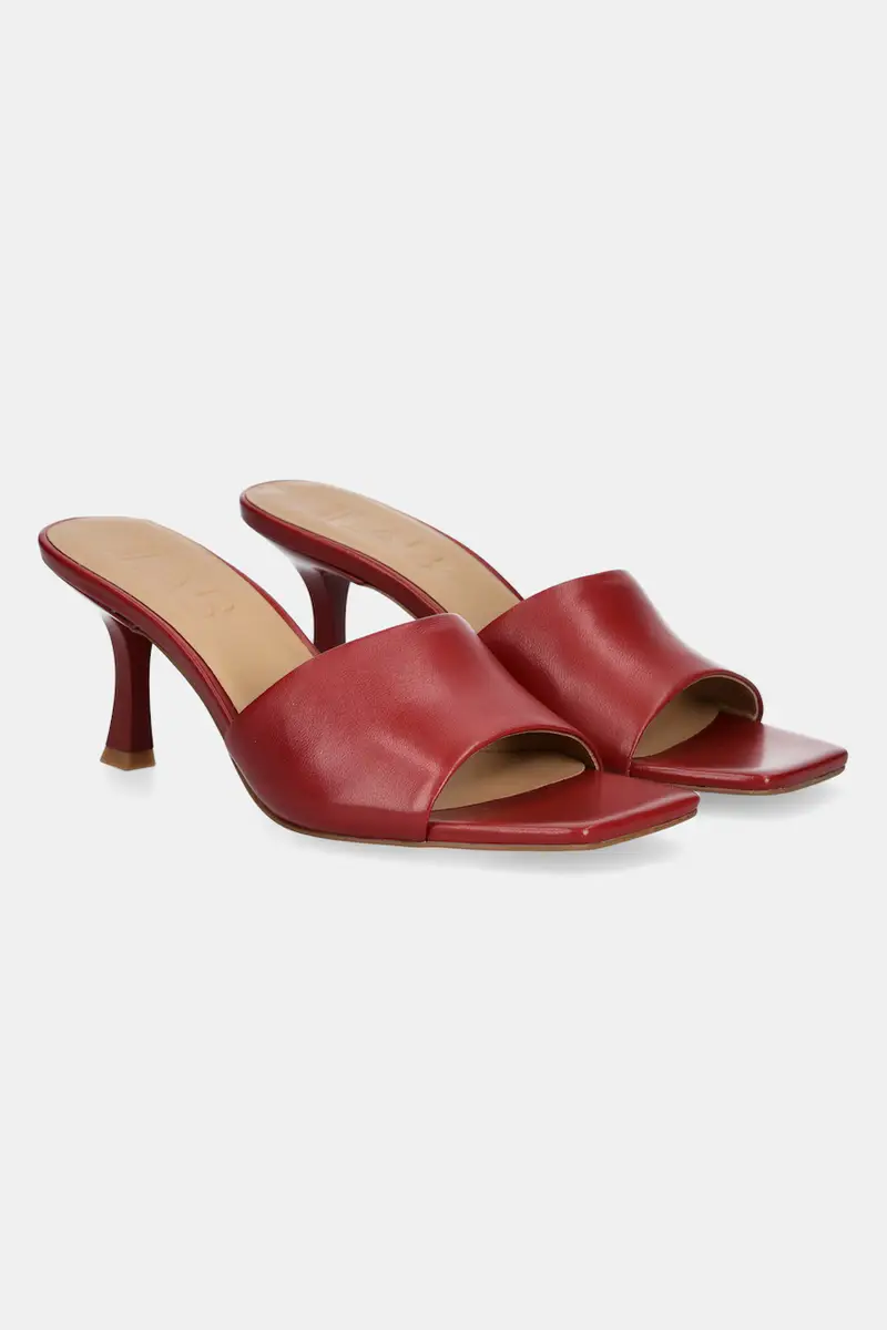 infradito in pelle donna colore rosso