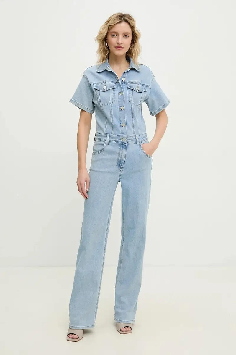 jumpsuit di jeans colore blu