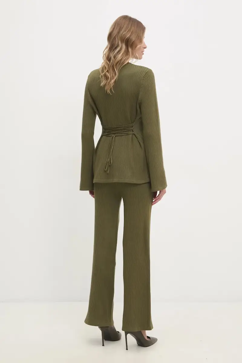 Answear Lab maglia e pantaloni colore verde