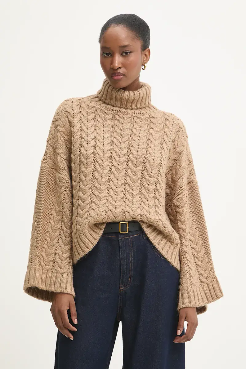 maglione Beige miniatura 3