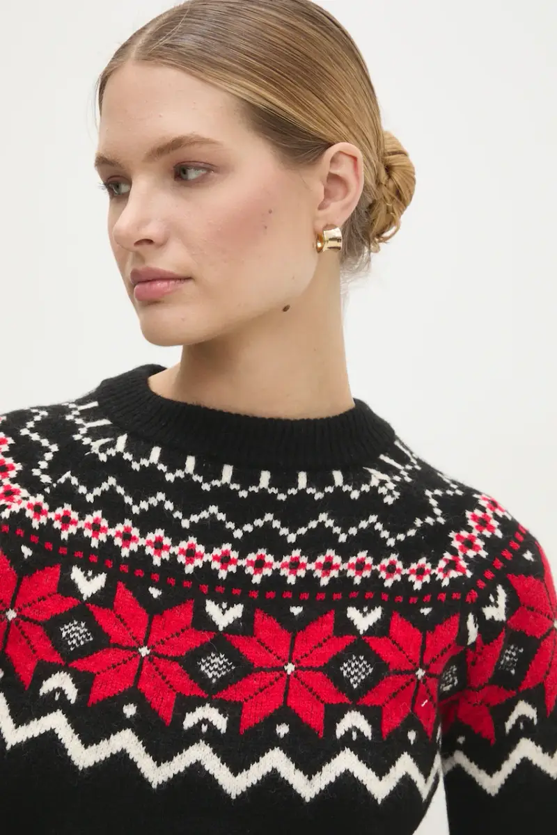 maglione con lana Nero miniatura 4