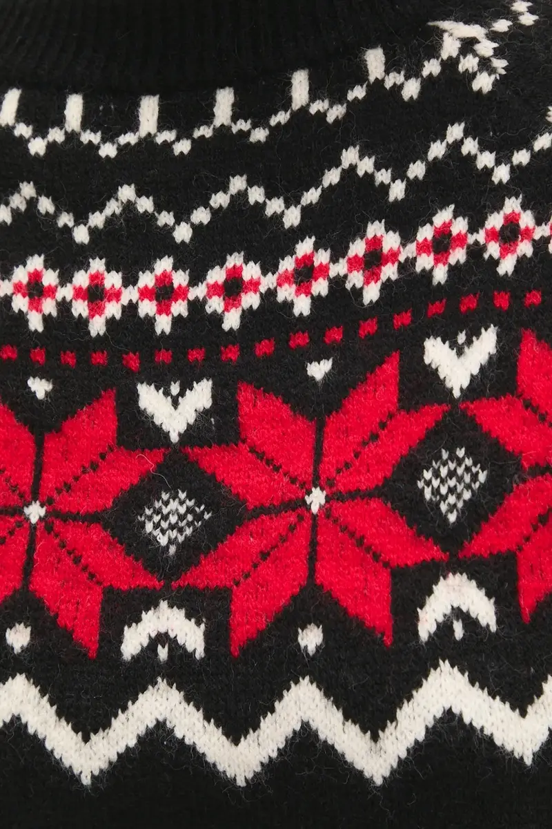 maglione con lana Nero miniatura 5