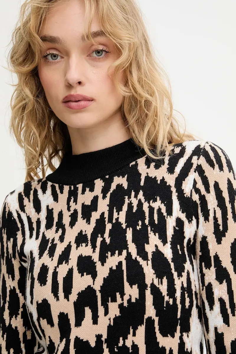 maglione e gonna donna colore beige miniatura 5