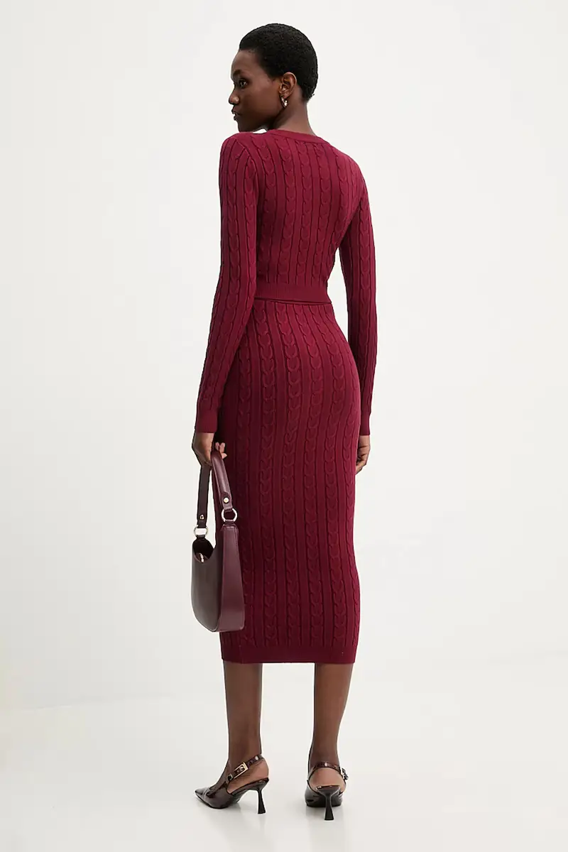 maglione e gonna donna colore granata miniatura 4