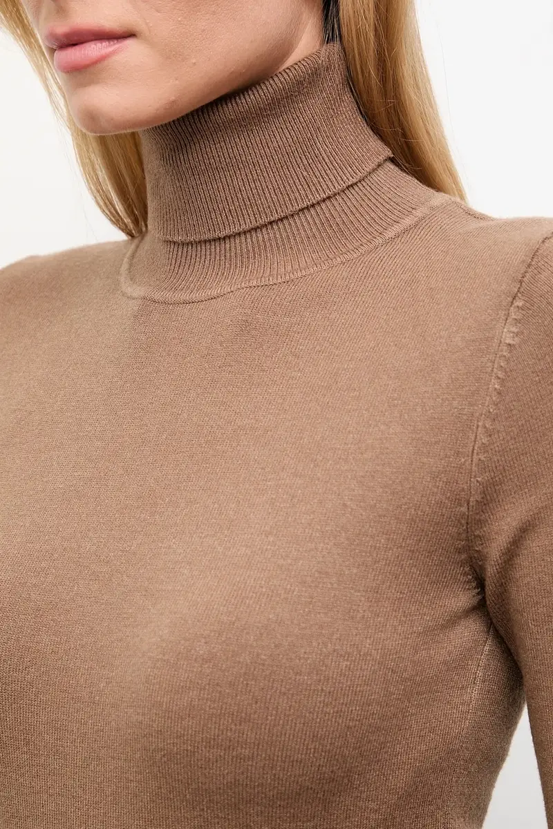 maglione in cashemire colore marrone miniatura 5