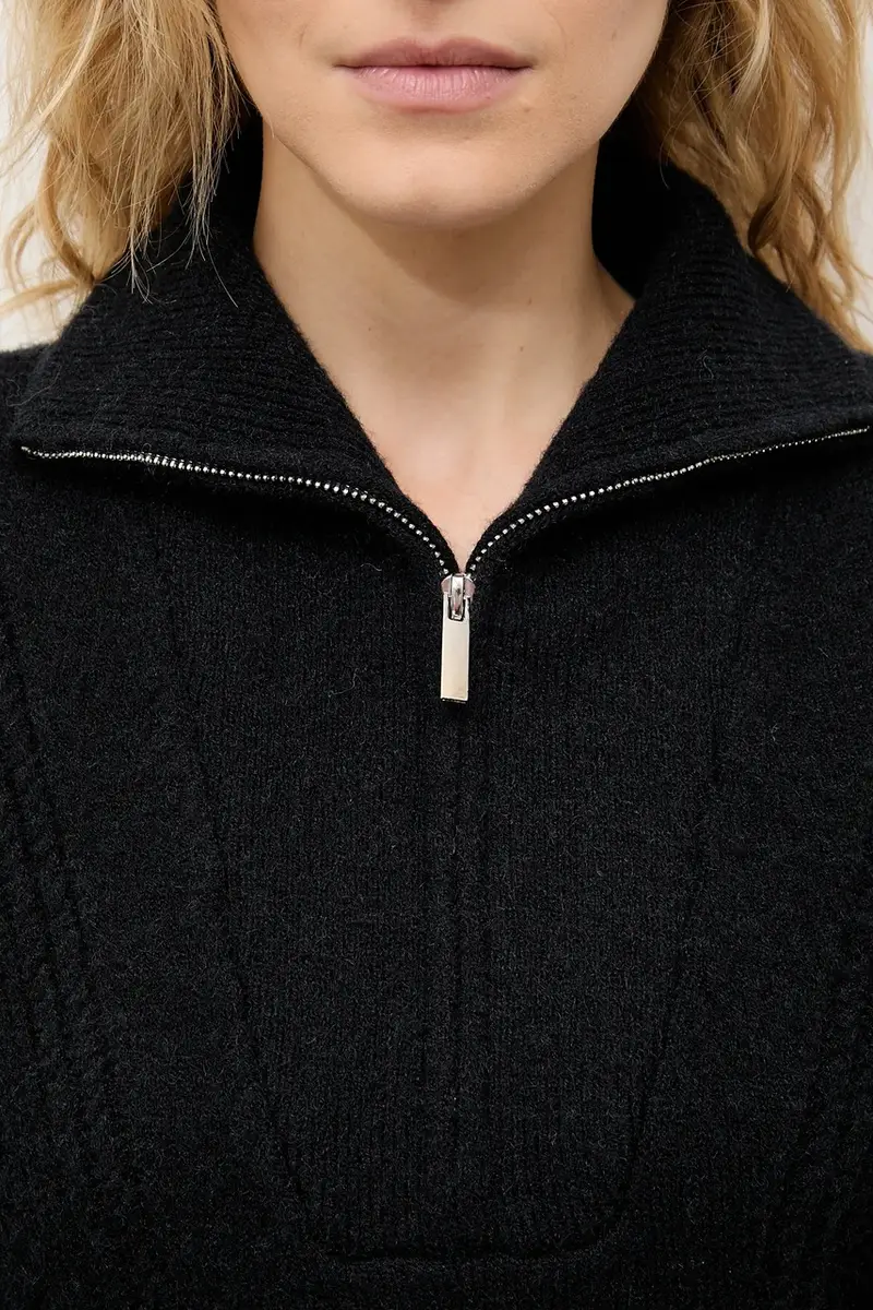 maglione in cashemire colore nero miniatura 5