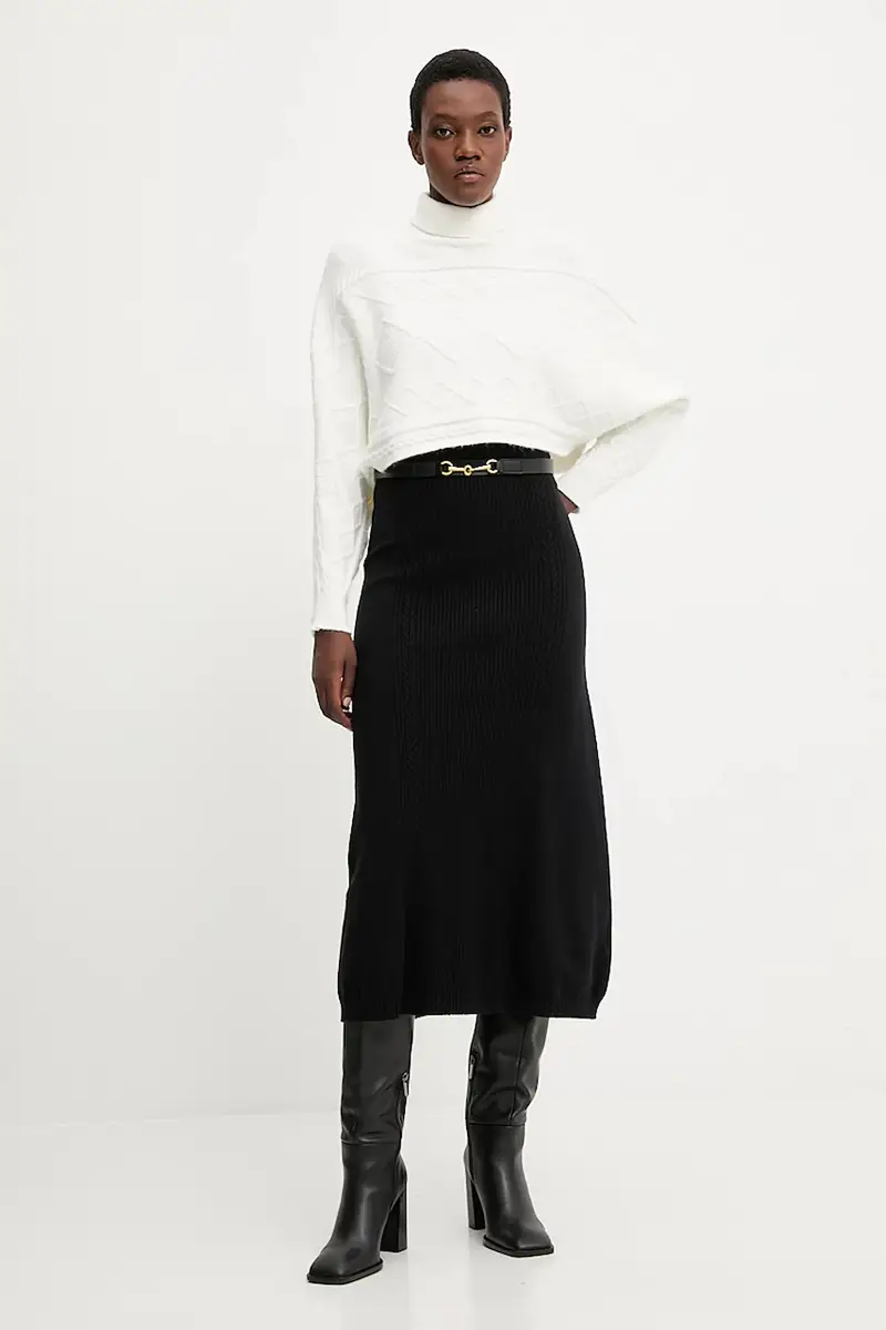 maglione in cashemire donna colore beige miniatura 2