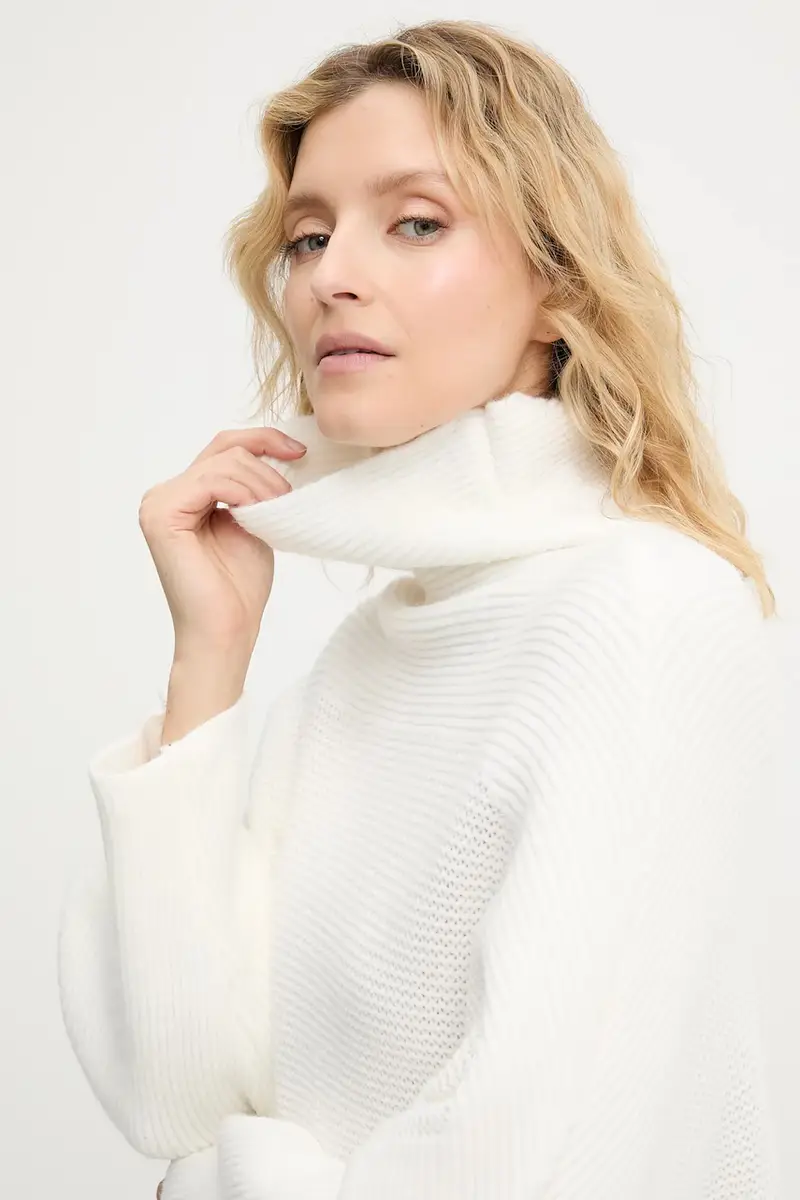 maglione in cashemire donna colore beige miniatura 4