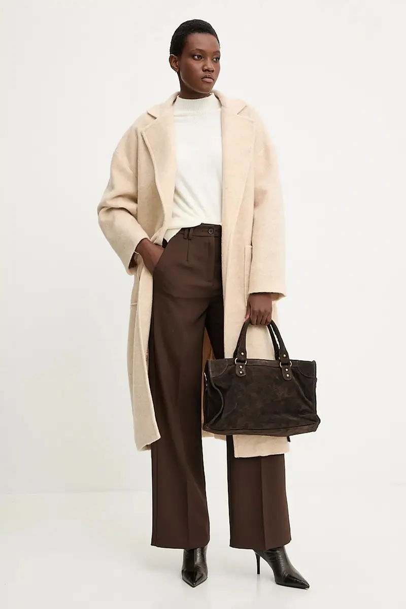 maglione in cashemire donna colore beige miniatura 2