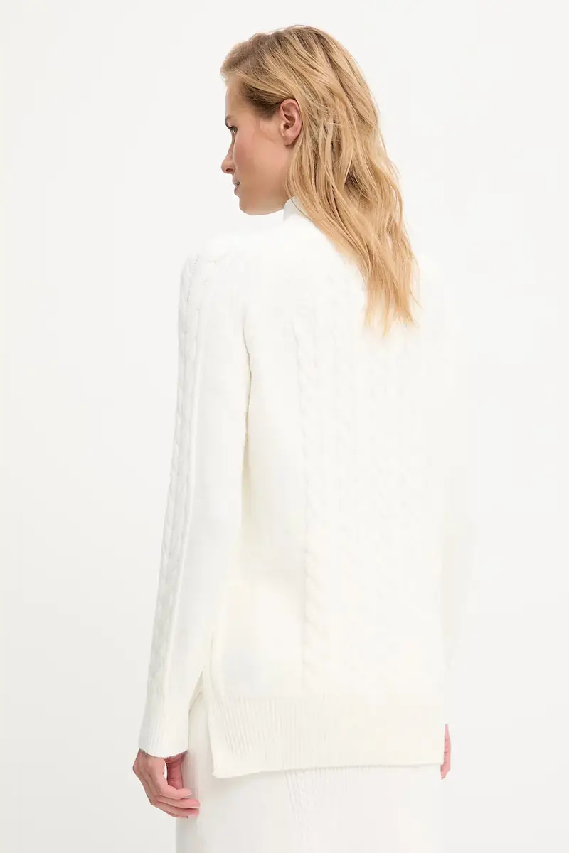 maglione in cashemire donna colore beige miniatura 3