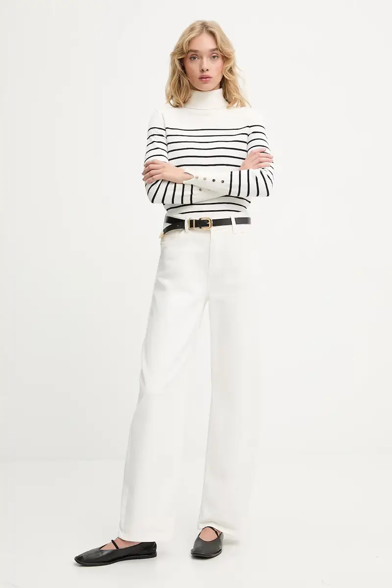 maglione in cashemire donna colore beige miniatura 2