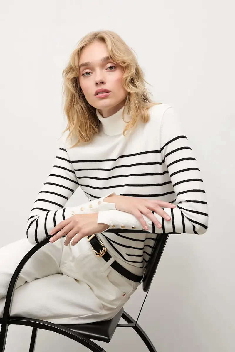 maglione in cashemire donna colore beige