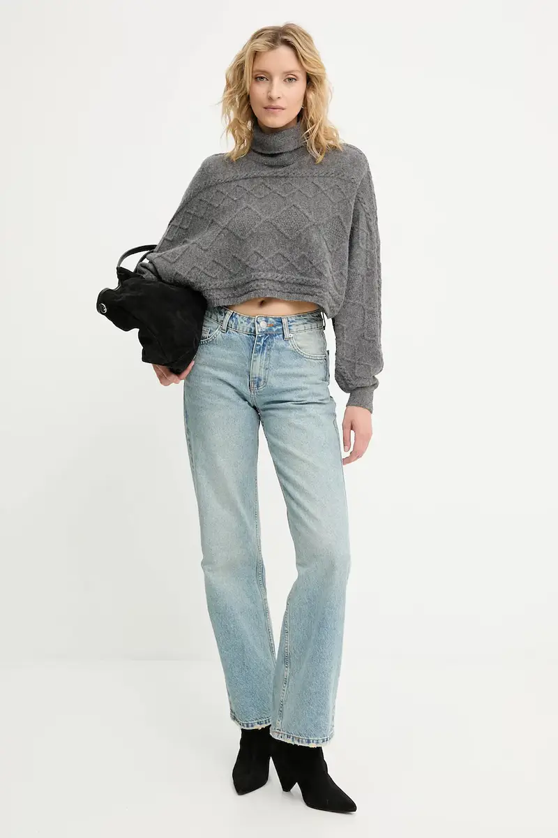 maglione in cashemire donna colore grigio miniatura 2