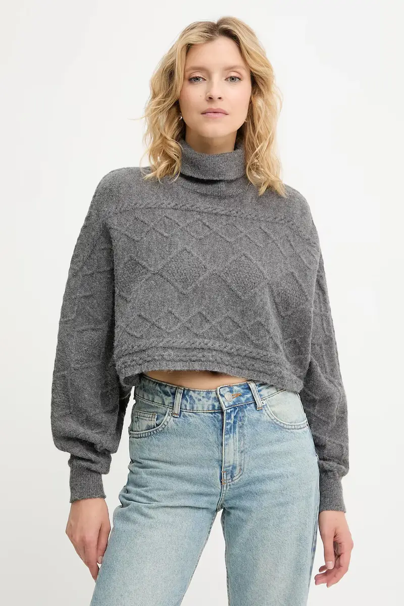 maglione in cashemire donna colore grigio miniatura 4