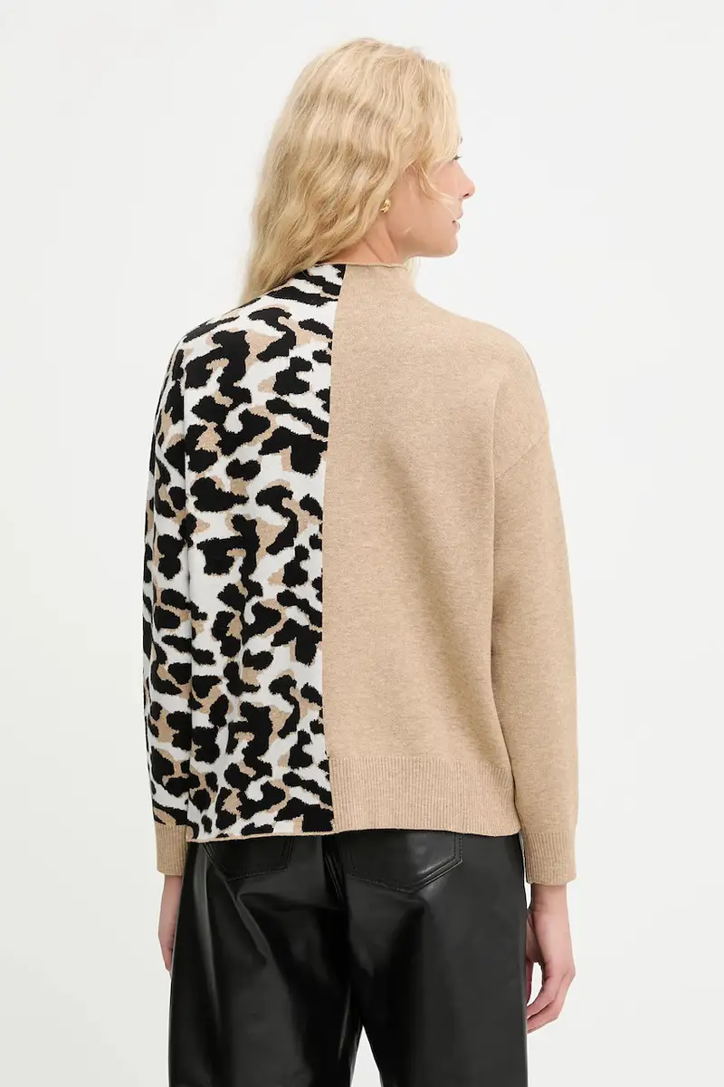 maglione in cashemire donna colore marrone miniatura 3