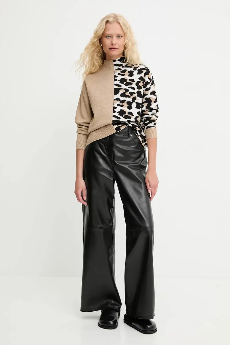 maglione in cashemire donna colore marrone