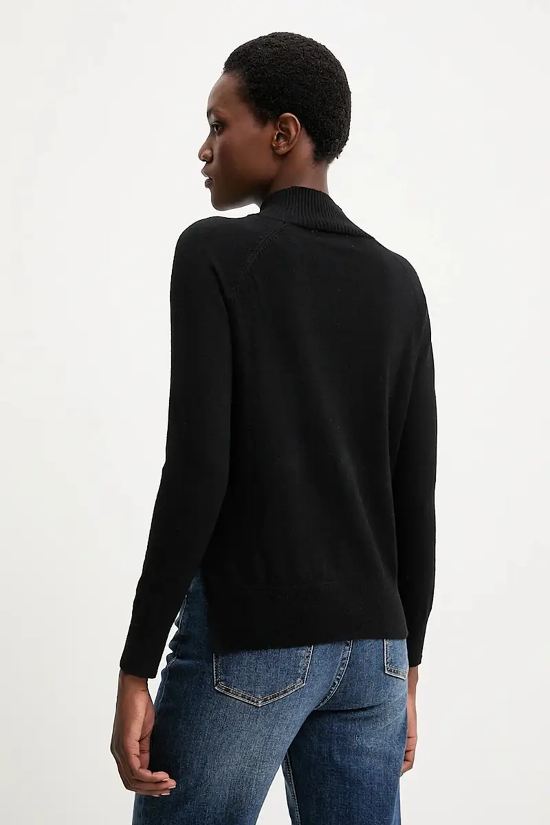 maglione in cashemire donna colore nero miniatura 3