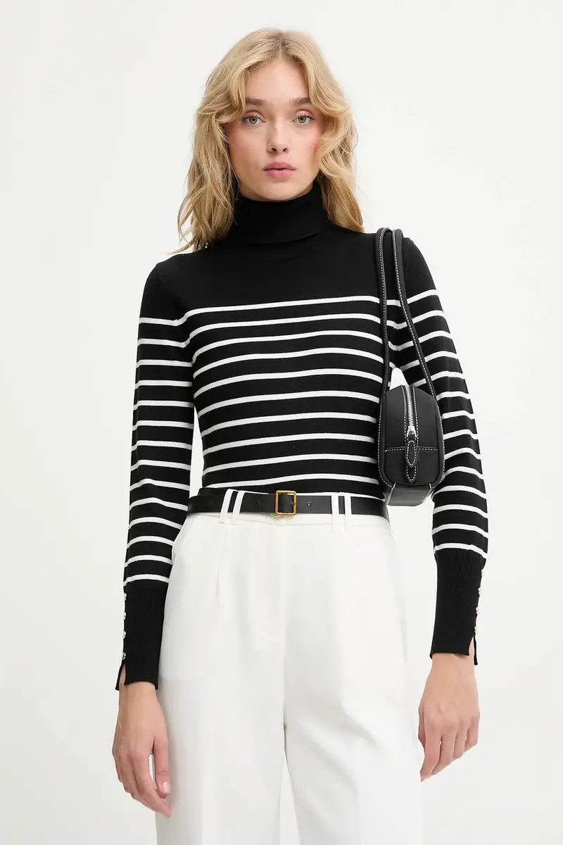 maglione in cashemire donna colore nero miniatura 4