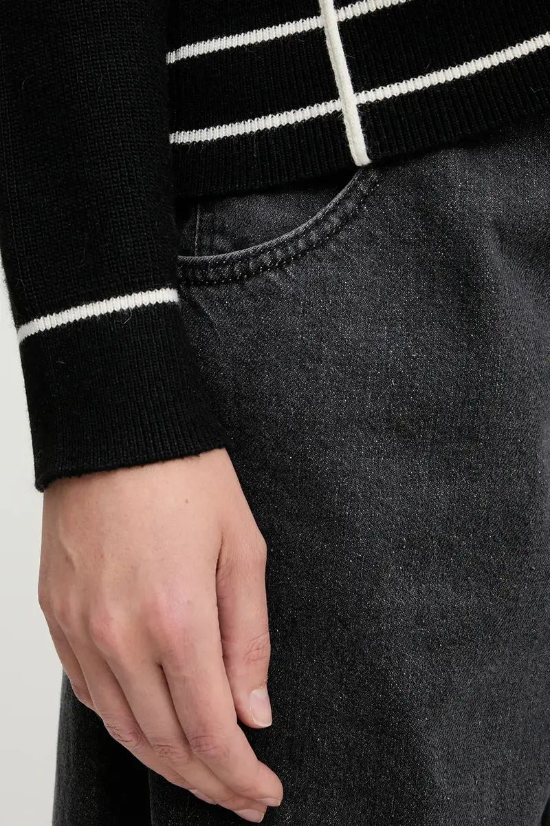 maglione in cashemire donna colore nero miniatura 5